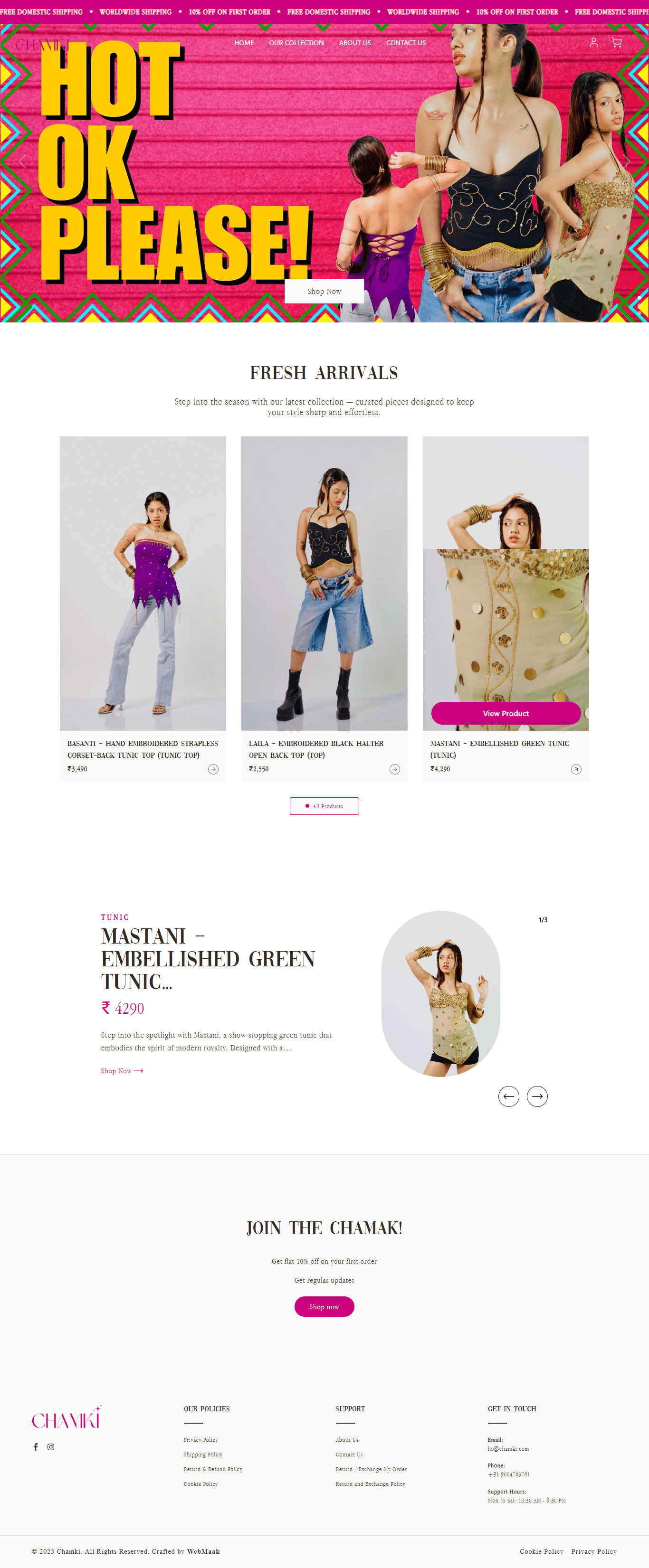Fashion Brand E-commerce Redesign website preview